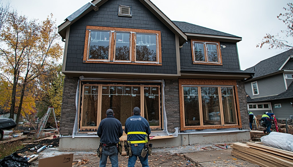 Happy homeowner saving on new windows